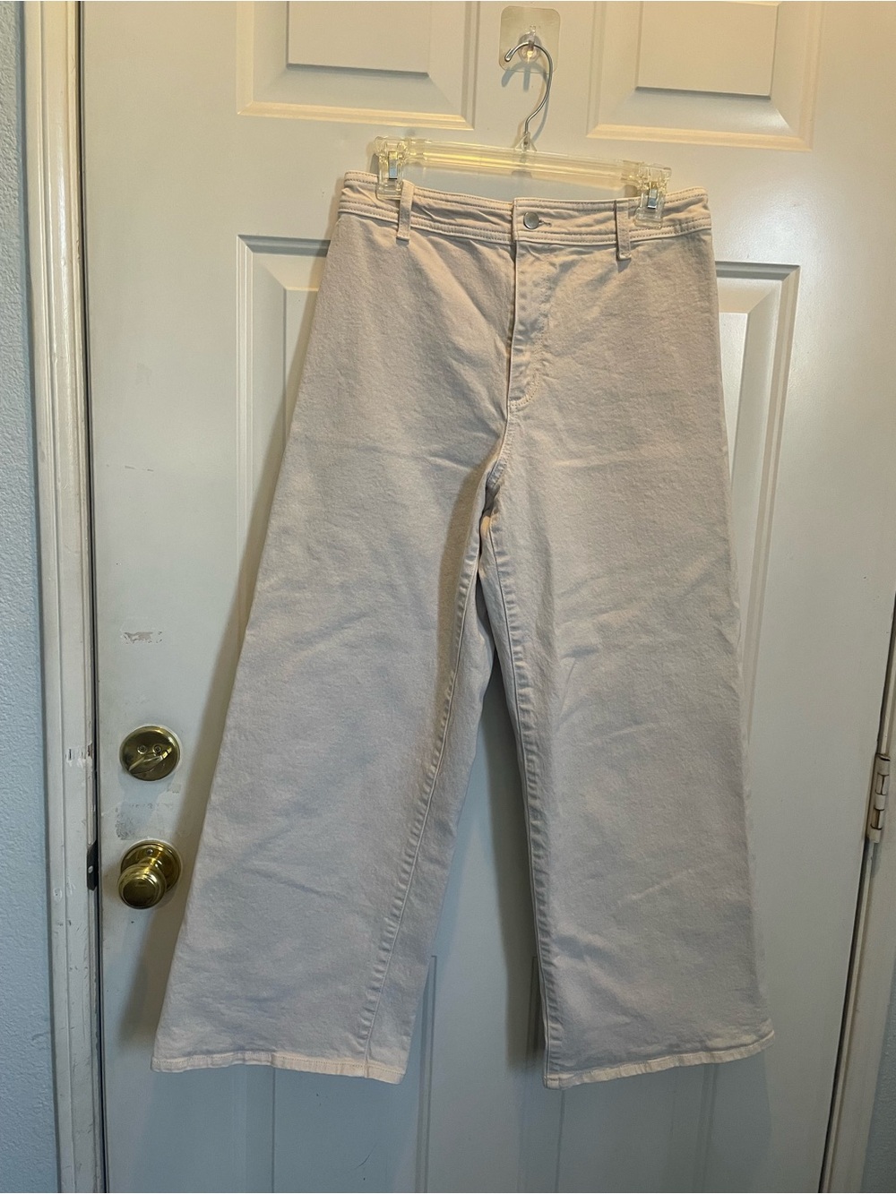 Universal Thread Sailor High-Rise Wide-Leg Jeans in Light Beige - Picture 4 of 7